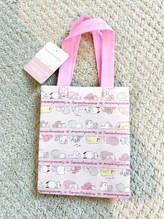 Hello Kitty Handbags - Hello Kitty by Sanrio Pink Character Mini Tote Bag NEW